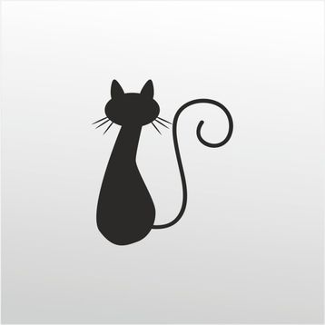 20 cm Kedi Folyo Sticker