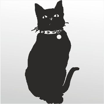 20 cm Kedi Folyo Sticker
