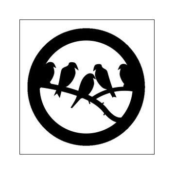 20 cm Kuş Folyo Sticker