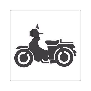 20 cm Motorsiklet Folyo Sticker