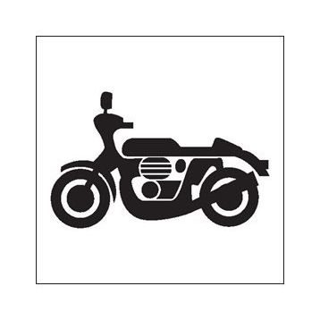20 cm Motorsiklet Folyo Sticker