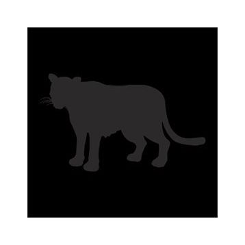 20 cm Panter Folyo Sticker