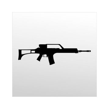 20 cm Rıfle 7.62 mm Folyo Sticker