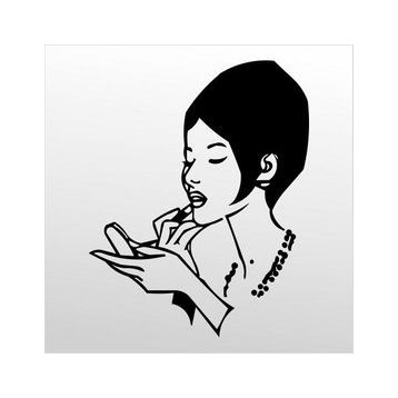 20 cm Ruj Folyo Sticker