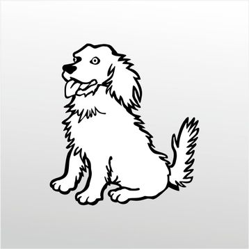 20 cm Sevimli Köpek Folyo Sticker