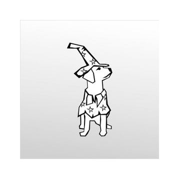 20 cm Tatlı Köpek Folyo Sticker