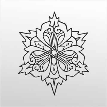 200 cm Çiçek Deseni Folyo Sticker
