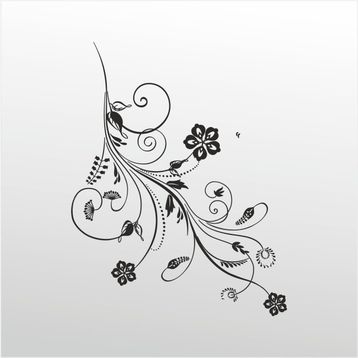 200 cm Çiçek Deseni Folyo Sticker