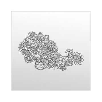 200 cm Çiçek Deseni Folyo Sticker