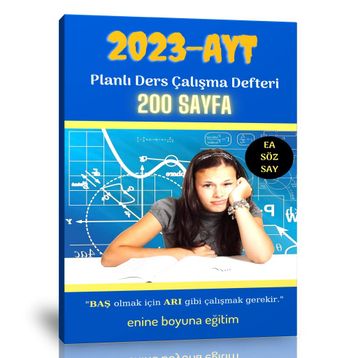 200 Sayfa AYT Planlı Ders Çalışma Defteri