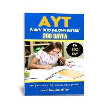 200 Sayfa AYT Planlı Ders Çalışma Defteri