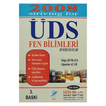 2008 Striving For ÜDS Fen Bilimleri - Tolga Şenkaya alparslan acar
