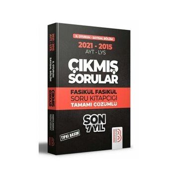 2015 2021 YKS 2.Oturum Sayısal Bölüm Son 7 Yıl Tıpkı Basım Fasikül Fasikül Çıkmış Sorular - Benim Hocam Yayınları