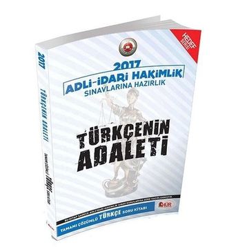 2017 Adli İdari Hakimliği Türkçenin Adaleti Tamamı Çözümlü Soru Bankası Hür Yayınları - Hür Yayınları Komisyon