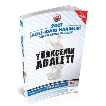 2017 Adli İdari Hakimliği Türkçenin Adaleti Tamamı Çözümlü Soru Bankası Hür Yayınları - Hür Yayınları Komisyon