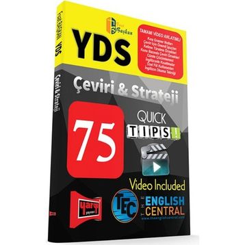 2017 YDS Tamamı Video Anlatımlı Çeviri ve Strateji 75 QUICK TIPS Yargı Yayınları - Fuat Başkan