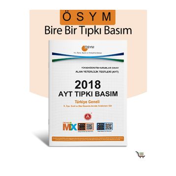 2018 AYT Tıpkı Basım Deneme Sınavı - A Yayınları