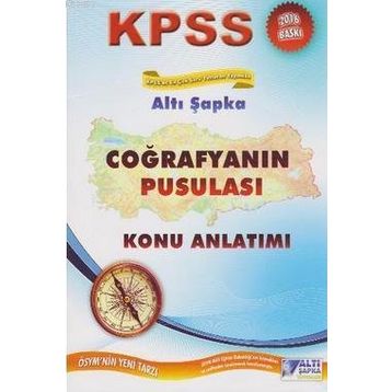 2018 KPSS Coğrafyanın Pusulası Konu Anlatımı - Altı Şapka Yayıncılık Komisyon
