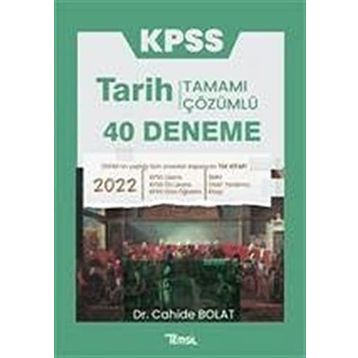 2018 KPSS Tarih 40 Deneme-Tamamı Çözümlü - Kolektif