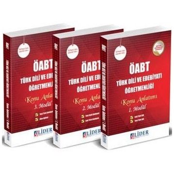 2018 ÖABT Türk Dili ve Edebiyatı Öğretmenliği 3 lü Modüler Konu Anlatımı Lider Yayınları - kollektif