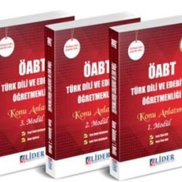2018 ÖABT Türk Dili ve Edebiyatı Öğretmenliği 3 lü Modüler Konu Anlatımı Lider Yayınları - kollektif
