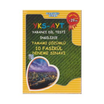 2018 YKS AYT İngilizce Tamamı Çözümlü 10 Fasikül Deneme Sınavı - kollektif