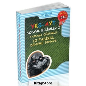 2018 YKS AYT Sosyal Bilimler 2 Tamamı Çözümlü 10 Fasikül Deneme Sınavı - kollektif