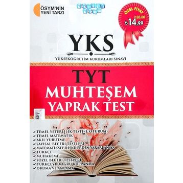 2018 YKS TYT Muhteşem Yaprak Test - Akıllı Adam Yayınları Komisyon