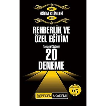 2019 KPSS Eğitim Bilimleri Rehberlik ve Özel Eğitim Video Ders Notları Benim Hocam Yayınları
