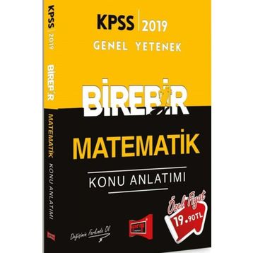 2019 KPSS Genel Yetenek Birebir Matematik Konu Anlatımı Yargı Yayınları