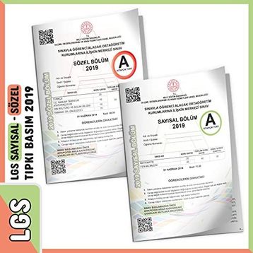 2019 Lgs Sayısal ve Sözel Tıpkı Basım Çıkmış Soru Türkiye Geneli Dijital Çözümlü Kitapçıkları