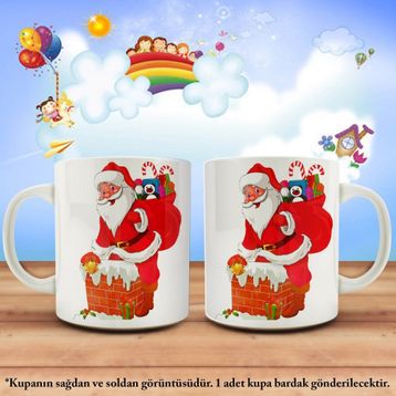 2019 Yeni Yıl Noel Baba Kupa Bardak