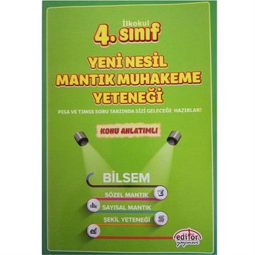 2020 4. Sınıf Bilsem Yeni Nesil Mantık Muhakeme Yeteneği Konu Anlatımlı-Editör Yayınları