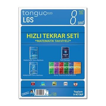 2020 8. Sınıf LGS Hızlı Tekrar Seti Matematik Takviyeli + LGS 10 Deneme-Tonguç Akademi Yayınları