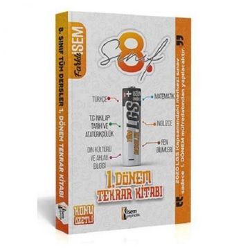 2020 8. Sınıf LGS Tüm Dersler 1. Dönem Tekrar Kitabı-İsem Yayıncılık