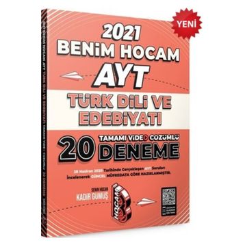 2020 AYT Türk Dili ve Edebiyatı 10 Deneme Sınavı Benim Hocam Yayınları