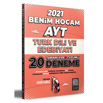 2020 AYT Türk Dili ve Edebiyatı 10 Deneme Sınavı Benim Hocam Yayınları