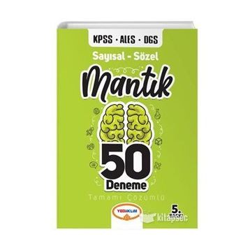 2020 KPSS ALES DGS Sayısal Sözel Mantık Tamamı Çözümlü 50 Deneme Yediiklim Yayınları