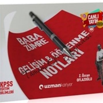 2020 KPSS Baba Zümre Gelişim & Öğrenme Notları Uzman Kariyer Yayınları