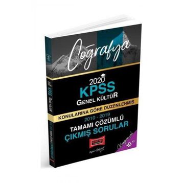 2020 KPSS Coğrafya Konularına Göre Düzenlenmiş Tamamı Çözümlü Çıkmış Sorular Yargı Yayınları