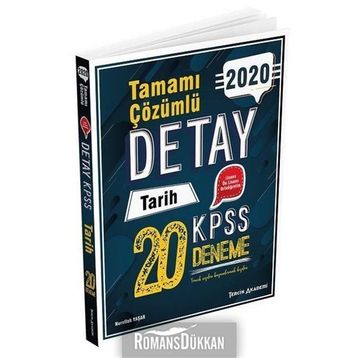 2020 KPSS Detay Tarih Tamamı Çözümlü 20 Deneme Tercih Akademi Yayınları