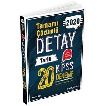 2020 KPSS Detay Tarih Tamamı Çözümlü 20 Deneme Tercih Akademi Yayınları