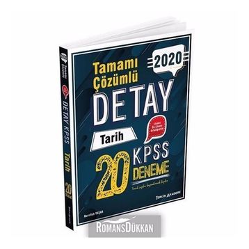 2020 KPSS Detay Tarih Tamamı Çözümlü 20 Deneme Tercih Akademi Yayınları