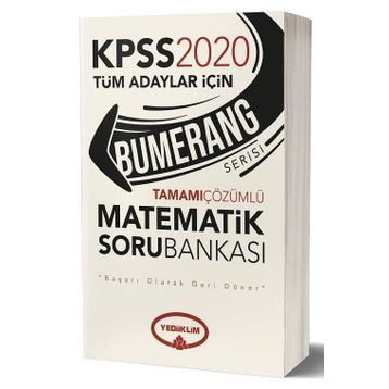 2020 KPSS Matematik Bumerang Tamamı Çözümlü Soru Bankası Yediiklim Yayınları