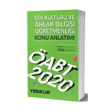 2020 KPSS ÖABT Din Kültürü ve Ahlak Bilgisi Öğretmenliği Konu Anlatımı Yediiklim Yayınları