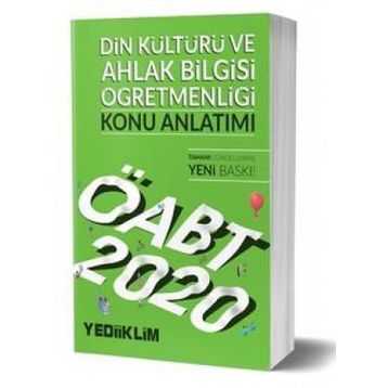 2020 KPSS ÖABT Din Kültürü ve Ahlak Bilgisi Öğretmenliği Konu Anlatımı Yediiklim Yayınları