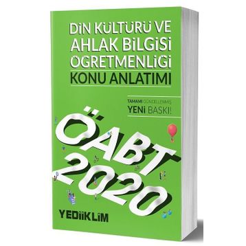 2020 KPSS ÖABT Din Kültürü ve Ahlak Bilgisi Öğretmenliği Konu Anlatımı Yediiklim Yayınları