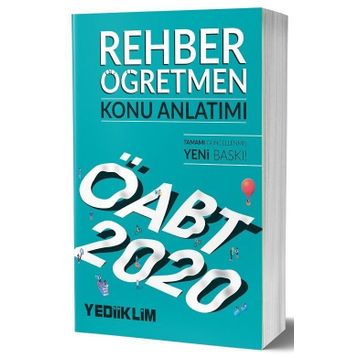 2020 KPSS ÖABT Rehber Öğretmen Konu Anlatımı Yediiklim Yayınları