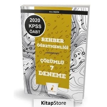 2020 KPSS ÖABT Rehber Öğretmenliği 7 Çözümlü Deneme Arzu Seçgin Pelikan Tıp Teknik Yayınları