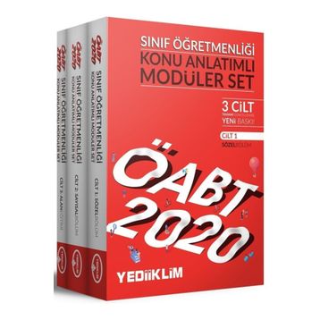 2020 KPSS ÖABT Sınıf Öğretmenliği Konu Anlatımlı Modüler Set Yediiklim Yayınları